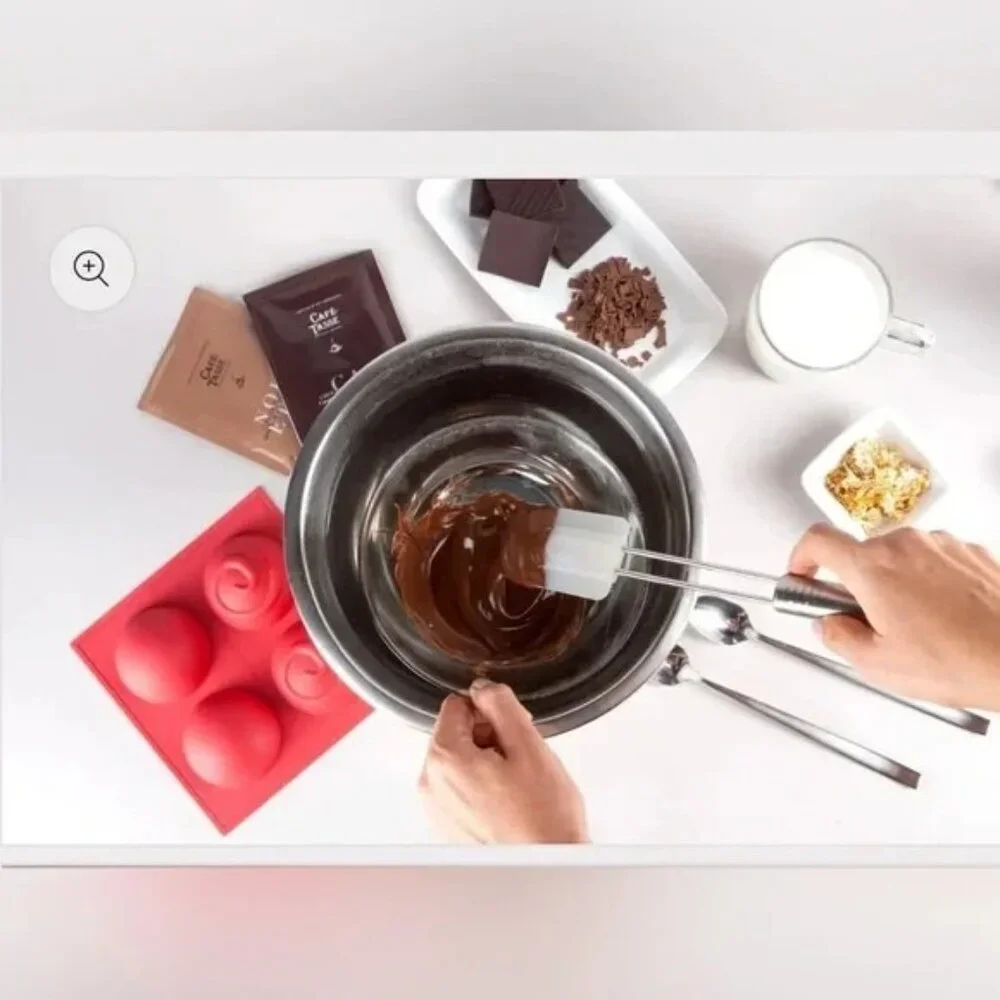 Bennkai Mold Hot Chocolate Bomb Maker Modern Bliss Silicone 2in Sphere Swirl NIB